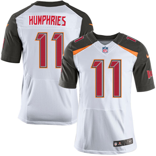 Men's Elite Adam Humphries Nike Jersey White Road - #11 NFL Tampa Bay Buccaneers